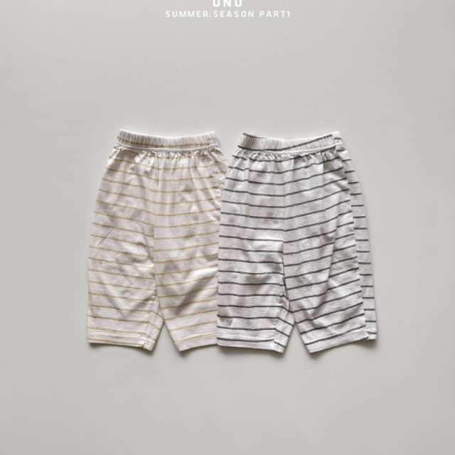 [70-115cm] 清爽細條紋居家休閒長褲 #Horologium時鐘座