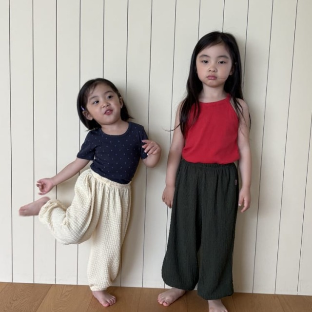 [75-125cm] 俏皮波點坑條彈性短袖T恤 #Monoceros獨角獸座