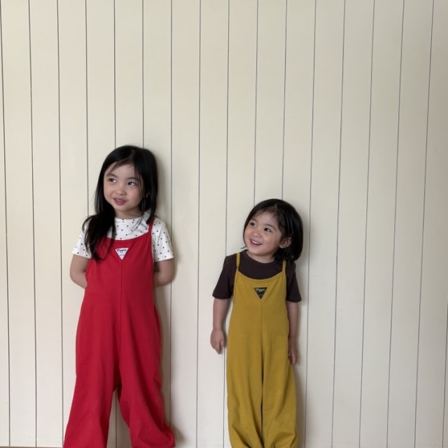 [75-125cm] 繽紛多色交叉肩帶吊帶長褲 #Monoceros獨角獸座