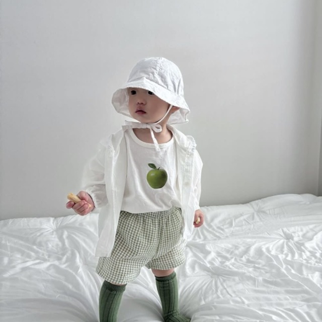 [bebe] 輕盈涼感格紋連帽長袖防曬空調外套 #Delphinus海豚座