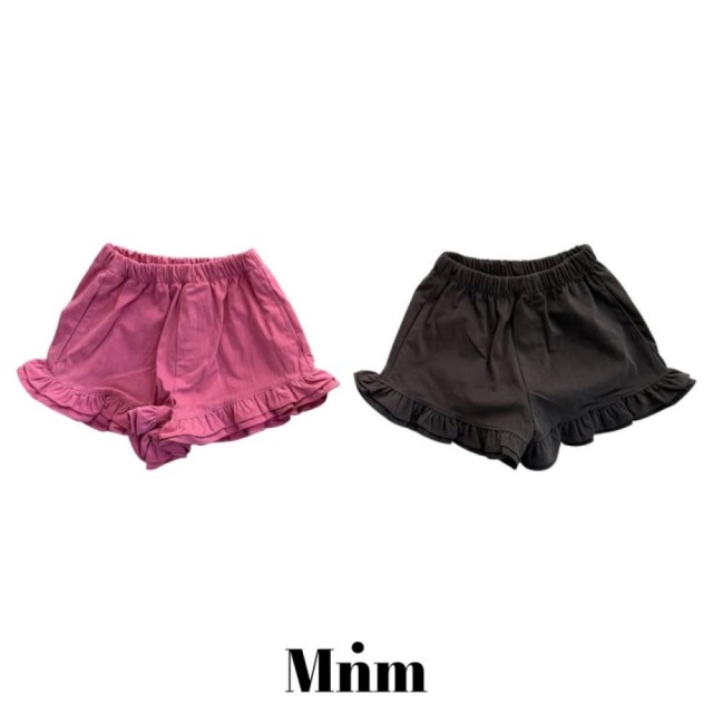 [90-138cm] 俏皮荷葉邊柔軟棉質短褲 #Aquila天鷹座