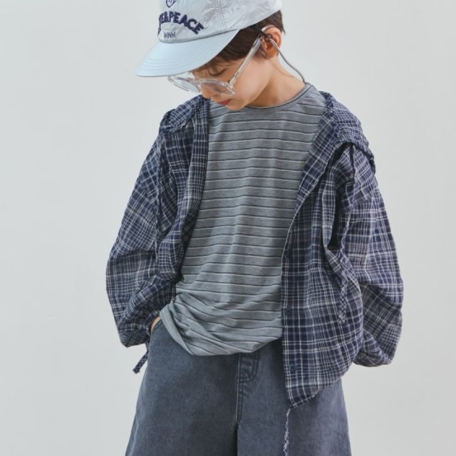 [90-138cm] 經典率性刷色丹寧短褲 #Aquila天鷹座