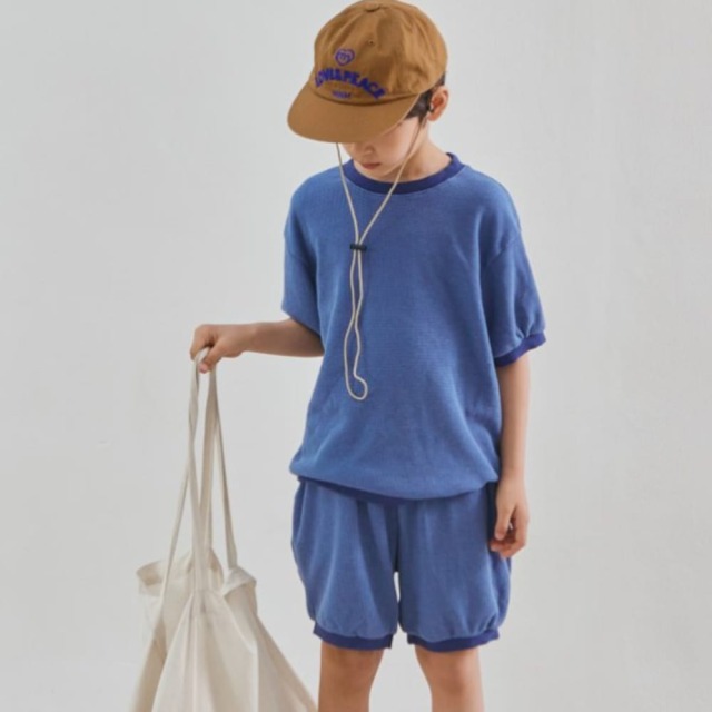 [90-138cm] 質感華夫格配色休閒套裝 #Aquila天鷹座