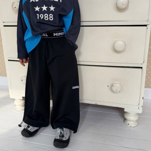 [90-138cm] 運動風織帶束口休閒長褲 #Aquila天鷹座