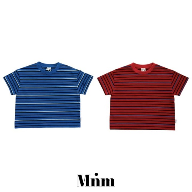 [90-138cm] 質感配色亮眼條紋短袖T恤 #Aquila天鷹座 (大童)