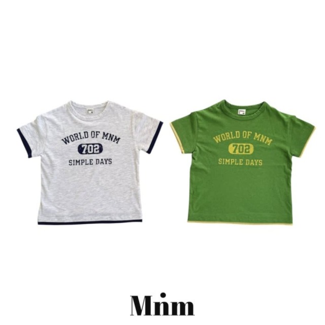 [90-138cm] 復古美式字母配色短袖T恤 #Aquila天鷹座 (大童)