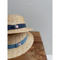 [70-110cm] 丹寧織帶手工編織質感草帽 #UrsaMinor小熊座