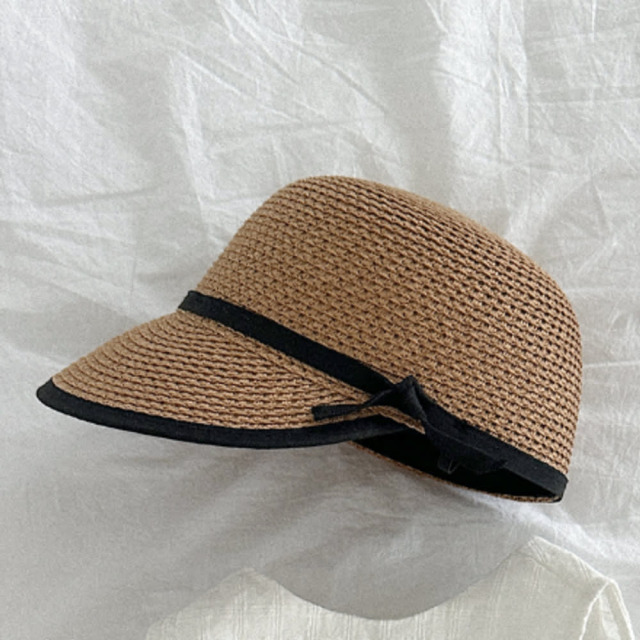 [70-110cm] 典雅織帶蝴蝶結編織遮陽帽 #UrsaMinor小熊座