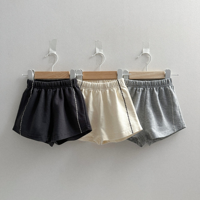 [70-110cm] 日常側邊撞色線條休閒短褲 #UrsaMinor小熊座