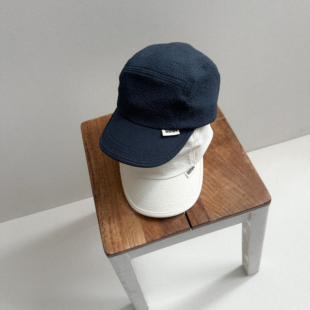 [70-110cm] 質感立體泡泡紗標籤棒球帽 #UrsaMinor小熊座