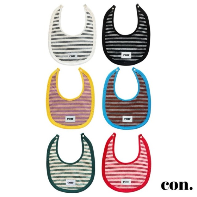 [70-107cm] 配色滾邊條紋口水巾 #Apus天燕座