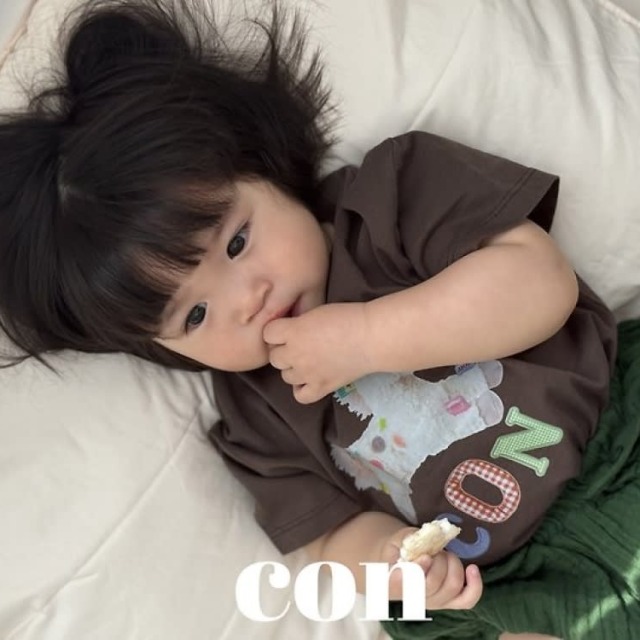 [70-107cm] 俏皮木馬印花純棉短袖T恤 #Apus天燕座