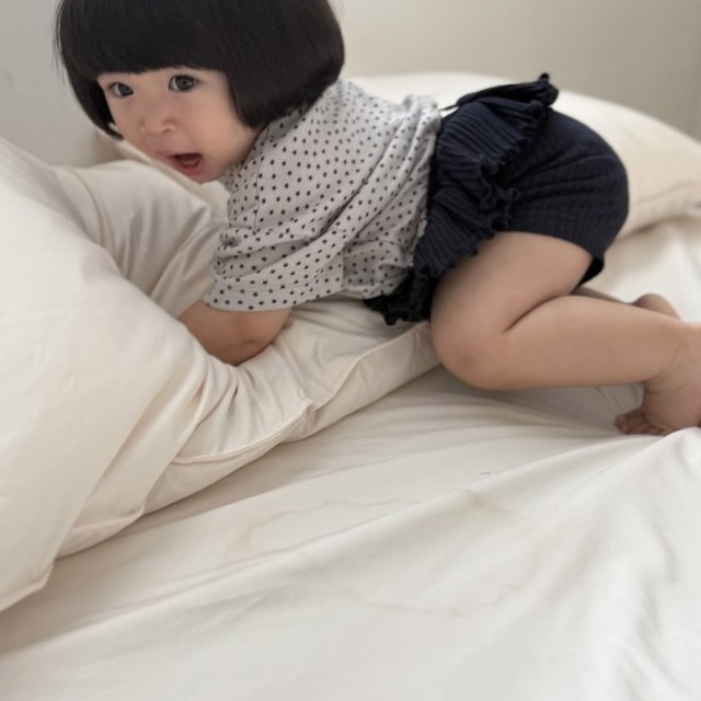 [70-107cm] 質感細緻滿版小星星短袖T恤 #Apus天燕座