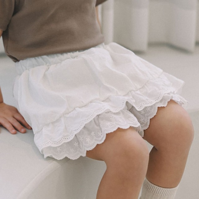 [72-125cm] 甜美多層次蕾絲蓬蓬短裙 #Mensa山案座