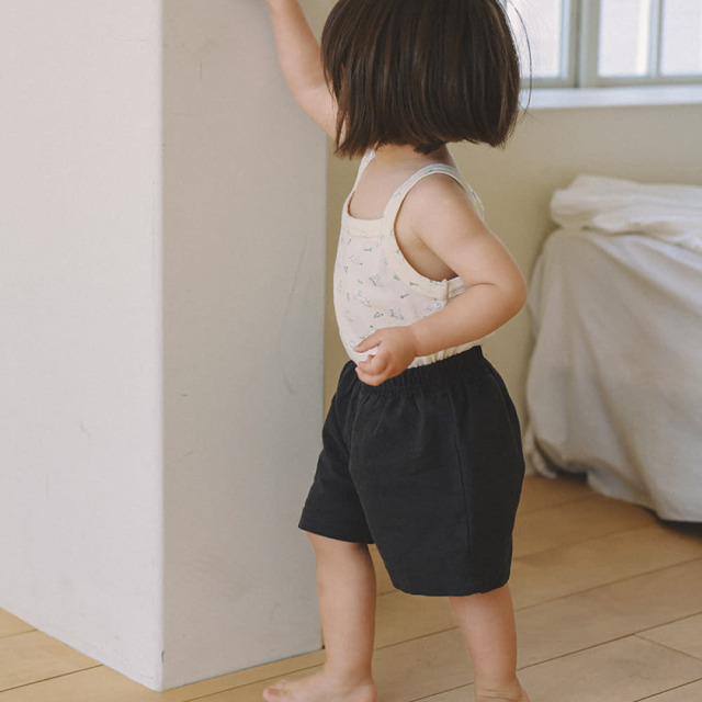 [72-125cm] 質感棉麻風休閒短褲 #Mensa山案座