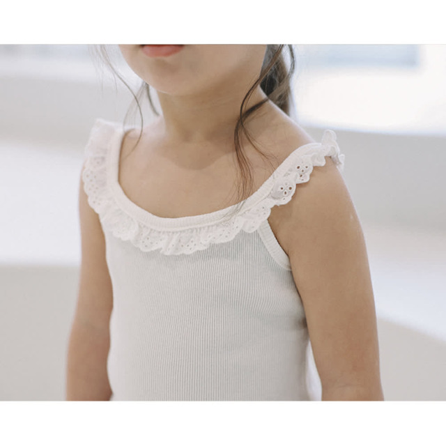 [72-125cm] 氣質雕花滾邊無袖背心 #Mensa山案座