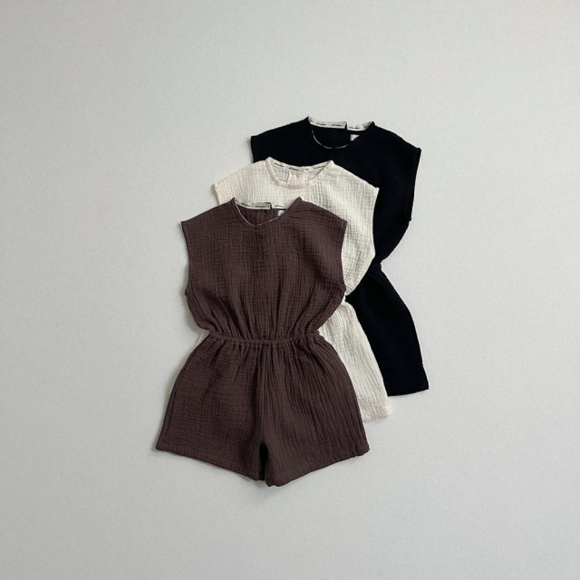 [70-110cm] 舒適雙層紗縮腰無袖連身短褲 #Andromeda仙女座