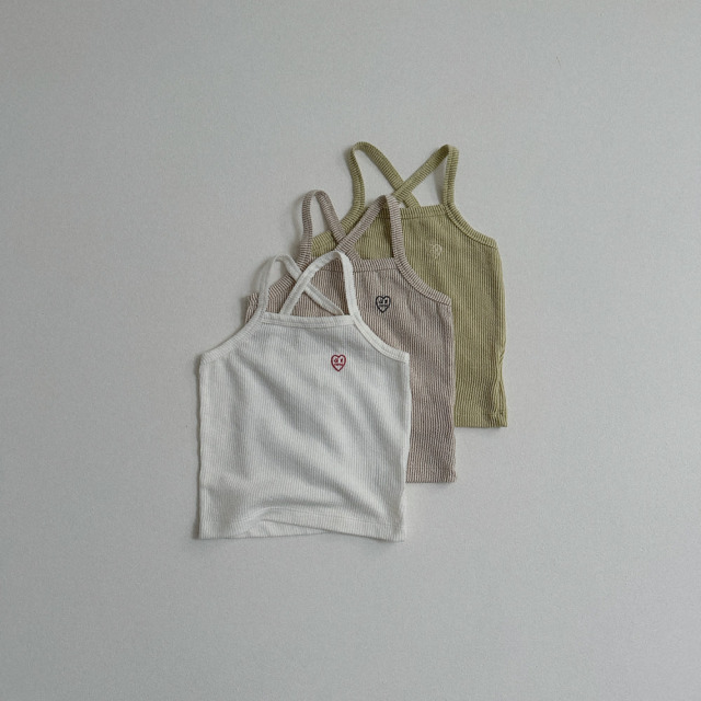 [70-110cm] 愛心刺繡美背交叉細帶背心 #Andromeda仙女座