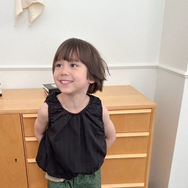 [85-130cm] 清新澎澎縮口無袖上衣 #Taurus金牛座