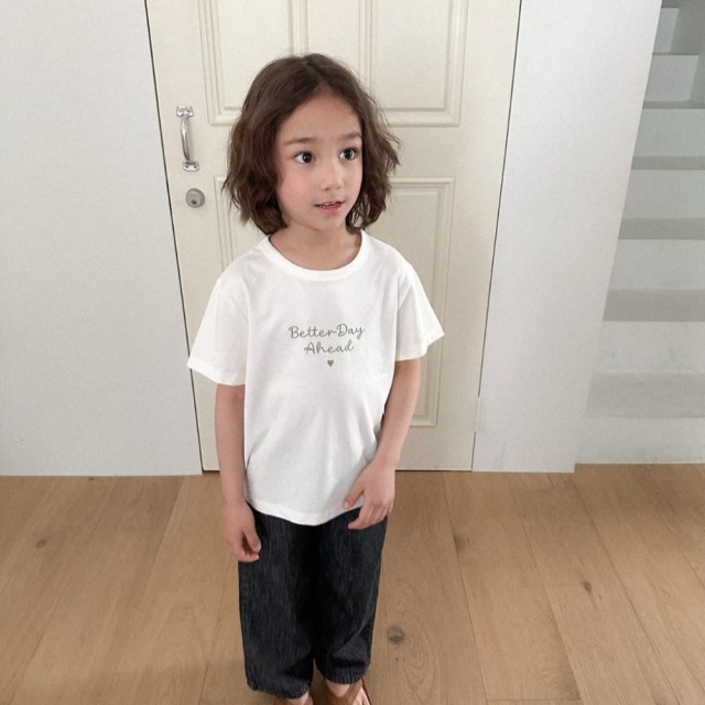 [85-130cm] 簡約心型英文印花T恤 #Taurus金牛座