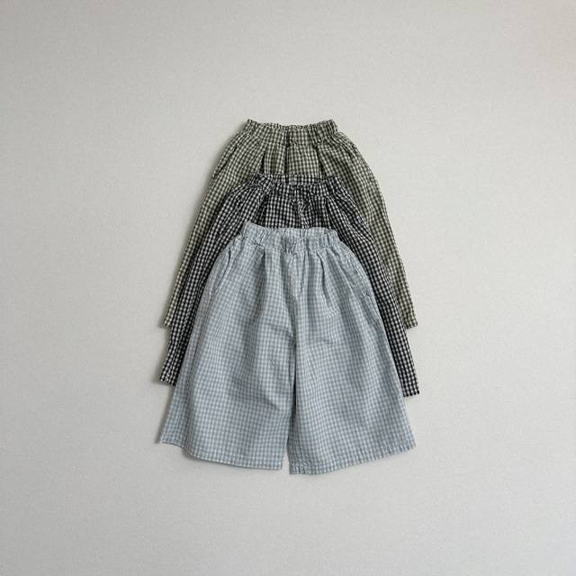 [70-110cm] 韓系格紋寬鬆休閒短褲 #Andromeda仙女座