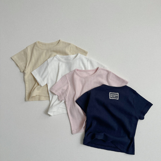 [70-110cm] 柔軟坑條百搭短袖T恤 #Andromeda仙女座