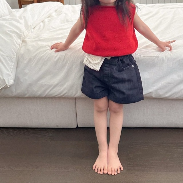 [85-130cm] 復古深色百搭牛仔短褲 #Taurus金牛座