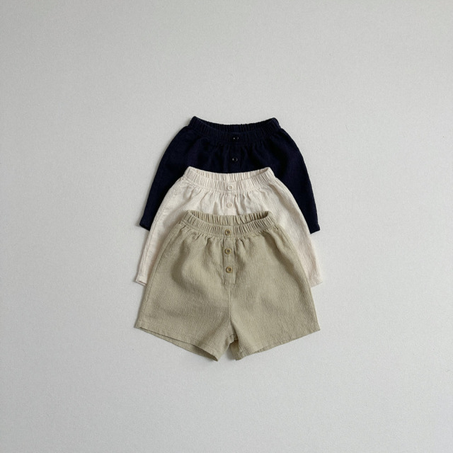 [70-110cm] 排扣鬆緊腰頭休閒短褲 #Andromeda仙女座