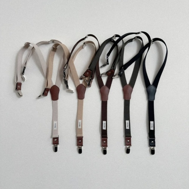 [85-130cm] 質感皮革拼接彈性吊帶 #Taurus金牛座