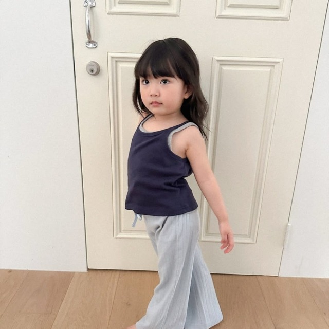 [85-130cm] 質感坑條多色彈力長褲 #Taurus金牛座