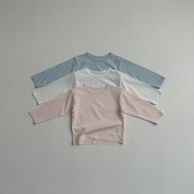 [70-110cm] 簡約柔軟純棉長袖T恤 #Andromeda仙女座