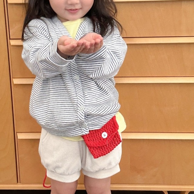 [85-130cm] 韓系細條紋V領開襟外套 #Taurus金牛座