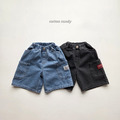 [85-158cm] 美式貼標口袋丹寧短褲 #Sagittarius射手座