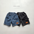 [85-158cm] 復古布標丹寧牛仔短褲 #Sagittarius射手座