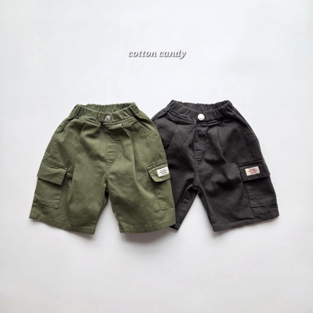 [85-158cm] 帥氣工裝口袋彈性短褲 #Sagittarius射手座 (大童)