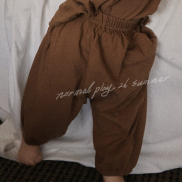 [55-120cm] 柔軟休閒純棉縮口哈倫褲 #LeoMinor小獅座