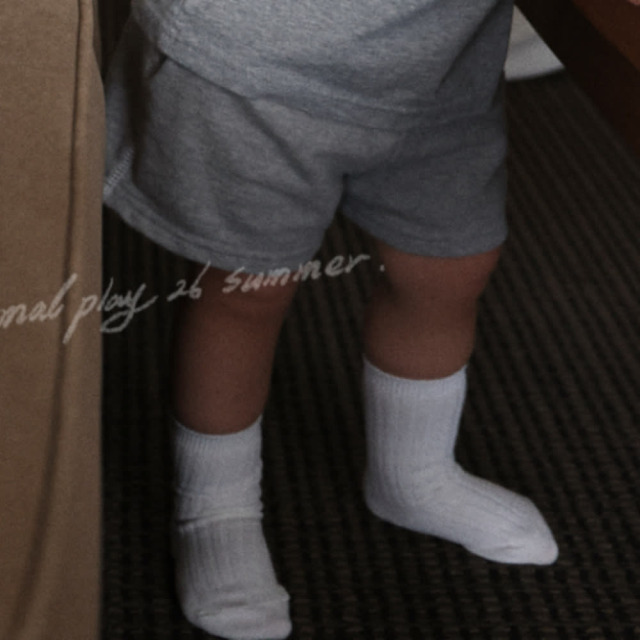 [55-120cm] NP圓標彈力休閒短褲 #LeoMinor小獅座