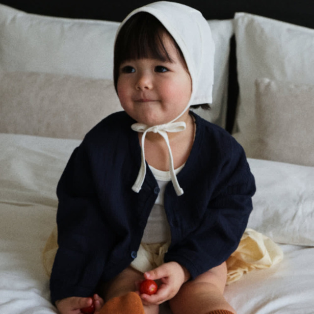 [55-120cm] 質感舒膚雙層紗布長袖上衣 #LeoMinor小獅座