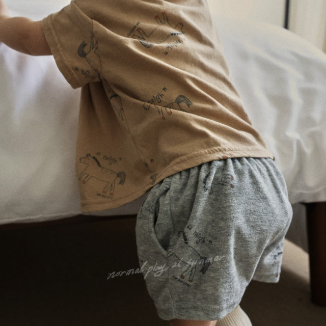 [55-120cm] 滿版小馬手繪純棉短袖T恤 #LeoMinor小獅座