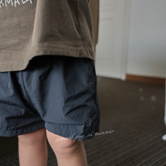 [55-120cm] 輕便機能速乾圓標短褲 #LeoMinor小獅座