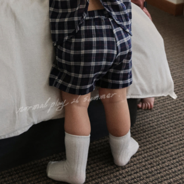 [55-120cm] 英倫復古格紋休閒短褲 #LeoMinor小獅座