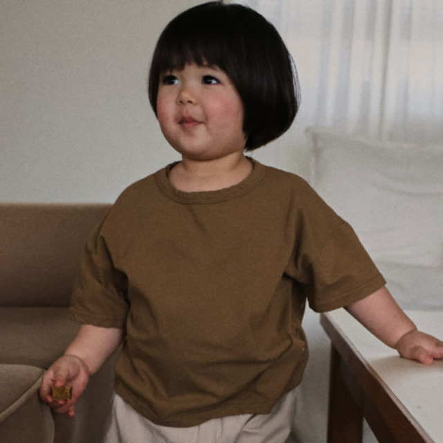 [55-120cm] 韓系寬鬆質感短袖T恤 #LeoMinor小獅座