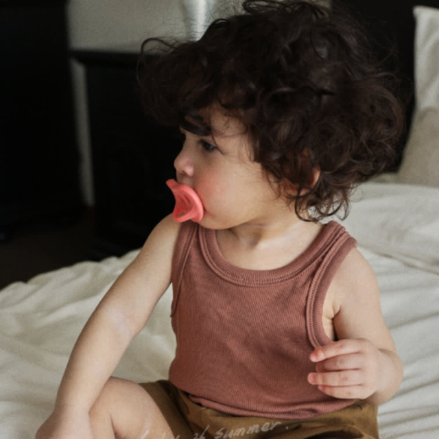 [55-120cm] 質感坑條修身彈力背心 #LeoMinor小獅座