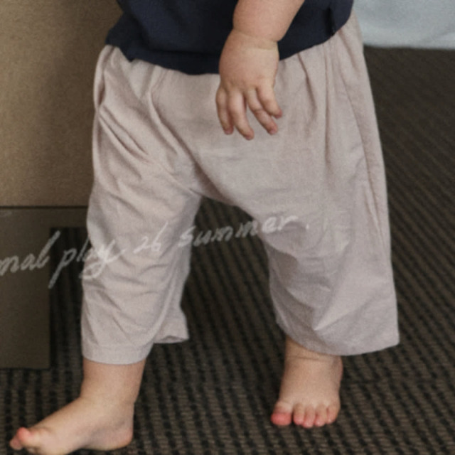 [55-120cm] 日常寬鬆舒適縮口哈倫褲 #LeoMinor小獅座