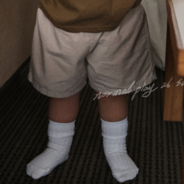 [55-120cm] 簡約質感純棉休閒短褲 #LeoMinor小獅座 (大童)