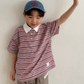 [90-155cm] 復古細條紋翻領POLO衫 #Crux南十字座