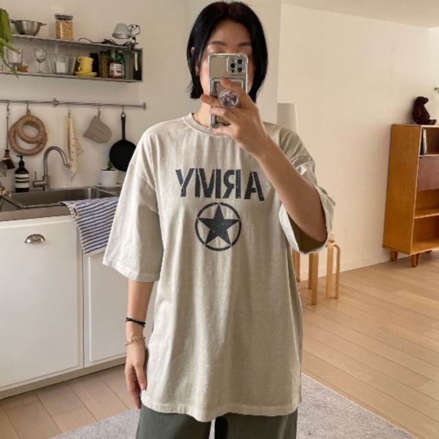 [Adult] 美式復古星星印花T恤 #Crux南十字座