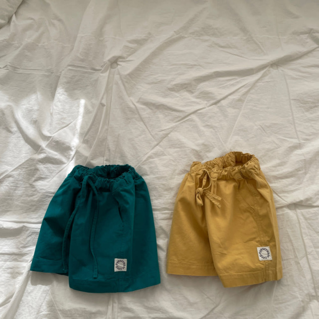 [90-155cm] 韓系質感標籤休閒短褲 #Crux南十字座 (大童)