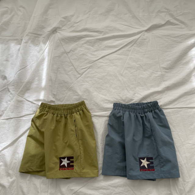 [90-155cm] 美式星標刺繡休閒短褲 #Crux南十字座 (大童)