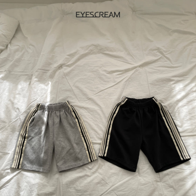 [90-155cm] 休閒百搭側條紋棉短褲 #Crux南十字座 (大童)